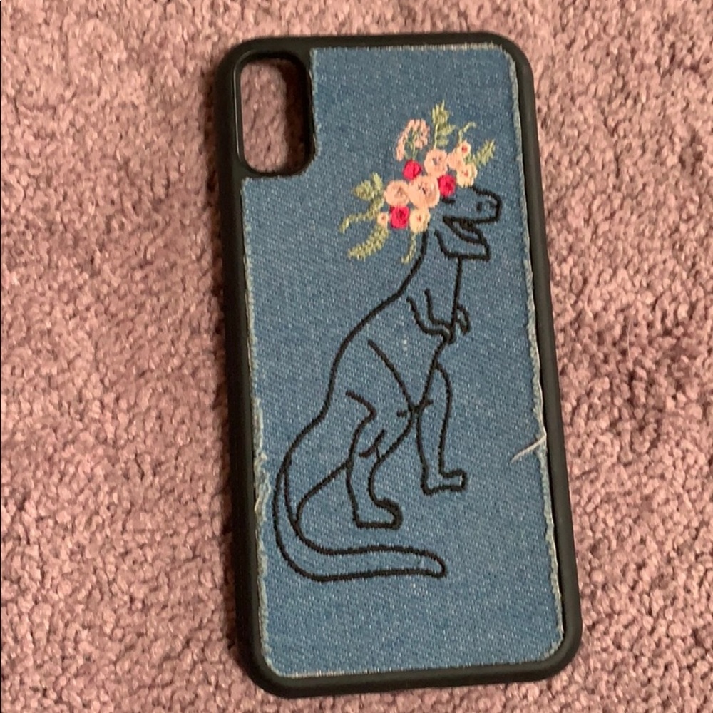 Hipster dinosaur case for IPhone X
